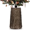Wintem - Base Albero di Natale XXL a Forma di Tronco Effetto Legno Realistico, Ø Aggancio 3,7xH7 cm, Supporto Robusto e Decorativo per Alberi Artificiali da 120 a 180 cm Stabili e Sicuri