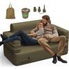 Luxchoice Divano Gonfiabile da Interno Matrimoniale Con USB Pompa