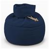 Poufff Original - Pouf Sacco Made in Italy | Poltrona a Sacco con Imbottitura Eco Soft Brevettata | Silenziosa e Durevole | Sfoderabile, Lavabile e Sostenibile | Design Italiano (Blue)