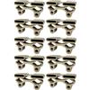 cyclingcolors 10x Supporto doppio corto per doga doghe 38 × 8 mm sospeso in elastomero per rete letto telaio in legno terminale letto mobile fissaggio a tenone, beige