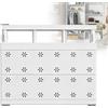Penbinmall Mensole Regolabili per Armadio, Larghezza 35 cm Ripiani per Armadio Interno, Scaffali Regolabili per Armadi, Senza Forature, Senza unghie, per armadi, bagno, cucina (Regolabile Lunghezza 30-40 cm)
