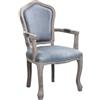 milani home MilaniHome.it - Sedia Vintage in Ecopelle di Design Inglese per Salotto modernodi coloreGrigio