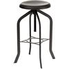 Wink design, Iowa, Sgabello Regolabile a Vite, Legno, Grigio