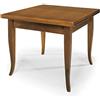 KONTE.DESIGN Fashion Commerce KONTE.DESIGN Tavolo SANTO SPIRITO Allungabile a Libro in legno nobilitato stile arte povera, finitura noce, 90 x 90/180 x 90 cm