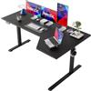 Agilestic Scrivania a forma di L Regolabile in Altezza, 160 x 90 cm, Scrivania sit-stand per Ufficio Domestico, Scrivania Elettrica con Piano del Tavolo Giuntato, Nero