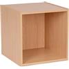 Decor Space Cubo Composite Pro porta oggetti, mobile per interno, 35 x 35 x h 35 cm(NaturaleVuoto)