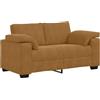 vidaXL Divano Divanetto Marrone 160x77x82 cm in Velluto, divanetto, divano, divano, divano a 2 posti, divano, divano a incandato, divano imbottito