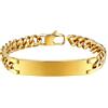 PROSTEEL Bracciale Unisex, in Acciaio Inossidabile 316L Placcato Oro 18 carati, Nero (con Confezione Regalo, Velluto) e 18ct Base Metallo Placcato Oro