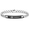 amorili Bracciale Cancro Uomo Acciaio Inox Segno Zodiacale Braccialetto Zodiaco Regalo Astrologia Oroscopo (cancro)