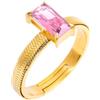 Generic Anello Donna Marlù 31AN0003GLF-S Sparkless in Acciaio Pvd Oro Giallo con Zircone Rosa
