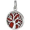 I-be, Ciondolo corallo albero della vita, argento 925, 202701 BDL mini, cm, Argento sterling, Corallo