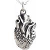 FashionJunkie4Life Collane con ciondolo a tema anatomoy, chimica e scienza, Argento sterling