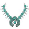 EVER FAITH Collare Boemia Blu Turchese Collana, Costume Art Deco Fiore Collana per Donne
