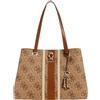 GUESS borsa a tracolla Erenia Tote Bag Latte Logo beige