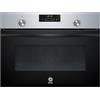 Balay - Forno compatto multifunzione, altezza 45 cm, controllo comfort, Aqualisis, comandi nascosti, vetro nero, 3CB4130X3