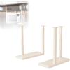 sunbiaouk Staffa universale da parete per forno a microonde, mensola di supporto a muro, staffe di fissaggio per cucina; ideale per microonde, fornetti e tostapane(White,L)