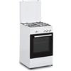 INFINITON ELECTRONICS INFINITON Cucina a gas CC56BWC - Larghezza 50 cm, 3 Zone, Bianco, Bruciatori con sicurezza FFSD, compatibile gas naturale e Butano