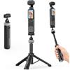 ULANZI MT95 Mini Treppiede | Compatibile con DJI Osmo Pocket 3, 4, Attacco a vite da 1/4, Asta per selfie 3 in 1, Impugnatura tascabile