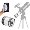 Generic WiFi Electronic Eyepiece Camera, Optical Eyepiece Recorder with 2K HD Video & WiFi Telescope Camera Eyepieces 2-Inch Screen Digital Eyepieces for Astrophotography Bird Watching