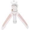 KKPLZZ Treppiede da Tavolo, Testa a Sfera Girevole a 360 Gradi con Foro di Espansione da 1/4 di Pollice, Alta Compatibilità per Fotocamera Mirrorless per Smartphone Fotocamera Com (Bianco)