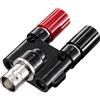 TRU COMPONENTS Adattatore femmina BNC - femmina 4 mm dritto nero