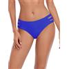 Ocean Blues Slip Bikini Donna in Blu Reale, Taglia M - Vita Media con Tagli Laterali