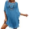 Generico Caftano Donna Loungewear Ideale Lungo Kaftano Casual Elegante Kimono Estivo Bohémien Vestito per Vacanze Spiaggia