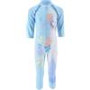 Disney Frozen Costume da Bagno per Ragazze, Costume Intero con Protezione UV, Elsa Maglietta e Pantaloni da Bagno per Bambina, Taglia 4 Anni, Blu
