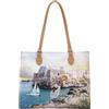 Ynot? Borsa Shopping Yes Bag Stampa Città