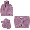Mayoral Completo 3 pezzi scaldacollo neonata Rosa Orchidea 44