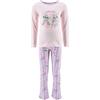Disney Stitch Pigiama per Ragazze, Maglietta a Maniche Lunghe e Pantaloni 2 Pezzi Pigiama in Cotone, Taglie 3 a 8 Anni