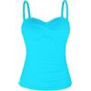 Ocean Blues Top da Tankini Donna Blu Cielo Controllo Pancia, Solo Top Taglia 3X-Large