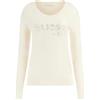 GUESS Maglione Donna Saylor W5BR41Z2NQ2 (IT, Testo, S, Regular, Regular, White)