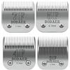 DODAER Lame Staccabili per toelettatura Cani da Compagnia in Acciaio Inox, compatibili con Andis, Oster A5, Wahl Serie KM10, 4 Pezzi