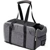 RULING Car Mat Portable Dog Kennel Safety Car Central Control Universal Vehicle Armrest Box Pet Dog, Grigio