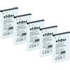 vhbw 5x batteria compatibile con Brondi Fox, President, Window smartphone cellulare (600mAh, 3,7V, Li-Ion)