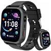 pmstuy Smartwatch Bambini 4G con GPS e Videochiamata HD, Orologio Telefono con SOS, Localizzazione in Tempo Reale, Modalità Scuola, Impermeabile IP68, Giochi, Sveglia - Regalo per Bambino Bambina