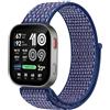 GIOPUEY Nylon Cinturini Compatibile con Amazfit Bip Max, Traspirante Sport Loop Cinturino in Morbido Nylon Intrecciato, Donne Uomo - Blue