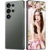 COTSRGT Smartphone S25 Ultra 5G/4G Android 14 Sbloccato, 16GB 1TB, Schermo HD Da 7,3'', Fotocamera Da 72MP 108MP, Telefono Cellulare Dual SIM 0, Telefoni Cellulari Con Penna Integrata,Green-7.3 Inch
