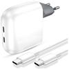 ACAGET 67W Caricatore Dual Port per Google Pixel 9a 10a con Cavo USB C 1M