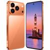 COTSRGT Telefoni Cellulari I17 Pro Max 5G, Smartphone Android 15.0, Telefono Cellulare Con Fotocamera Da 7,3 Pollici, 16GB RAM 1TB ROM, 8000 MAh, 78 MP 108 MP, Doppia SIM Gratuita Sbloccata,Orange-7.3 Inch