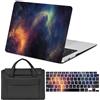 FFBOFFC Custodia Compatibile per MacBook Neo da 13 pollici Modello 2026 (A3404) con chip A18 Pro, Plastica Rigida Protettiva Cover & Tastiera Cover & Borsa, 1555 Galassia viola