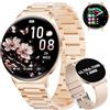 BENYAR SMART smartwatch donna 1.43 AMOLED ultra sottile smartwatch con chiamate Bluetooth, salute delle donne, IP68 impermeabile, 120+ modalità sportive, contapassi, fitness tracker per iOS Android