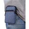 Narunii Borsa da Cintura per Cellulare Uomo,Sacchetto per Cellulari,Sacchetto della Clip Verticale Custodia,Borsa da Cintura Telefono Custodia con Moschettone (Blu)