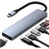 NF ROADTOLOVE Hub USB C - 7 in 1 - Adattatore Hub Multiporta USB-C HDMI, compatibile per iPhone 15 Pro MAX MacBook Pro/Air, Lettore di Schede SD/TF/USB 3.0/60W
