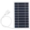 LifgWas Pannello solare portatile 5 V 2 W con porta USB, caricatore solare Powerbank per telefono, attività all'aperto, campeggio escursionismo