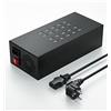 Skazeke Stazione di Ricarica USB, Skazeke hub di Ricarica da Tavolo a 20 Porte 200W/40A, Uscita di Protezione Multipla 5V/2A, Ricarica per dispositivi Apple, Smartphone, tavoli e Altri dispositivi
