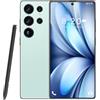 COTSRGT Smartphone S25 Ultra Sbloccati, 16 GB 1 TB, Fotocamera AI Da 72 MP 108 MP, 8000 MAh, Doppia SIM, 5G/4G, Android 14, Wi-Fi/GPS, Riconoscimento Facciale E Impronta Digitale,Cyan-7.3 Inch