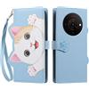 TAUYN Folio Portafoglio Custodia per ZTE Blade A76 5G