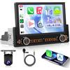 VECHTEL Autoradio 1 Din 4G+64G Android 15 con Carplay Android Auto senza Fili, 7'' IPS HD Schermo Tattile Stereo Auto Supporto DSP Bluetooth GPS Wi-Fi Radio FM RDS USB/Type-C Mirror Link Telecamera